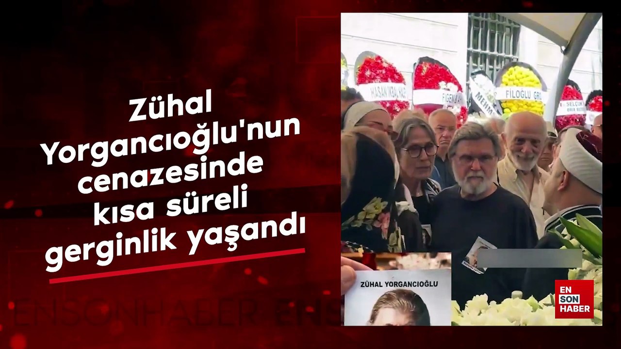 Modacı Zühal Yorgancıoğlu cenaze namazında saf tutma gerginliği