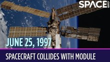 OTD In Space - June 25: Spacecraft Collides With Module
