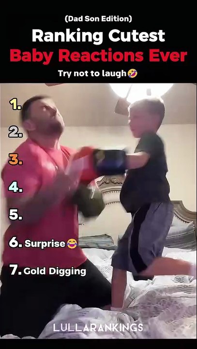 Ranking The Top 7 Cutest Baby Reactions Ever (Dad Son Edition) Part 2