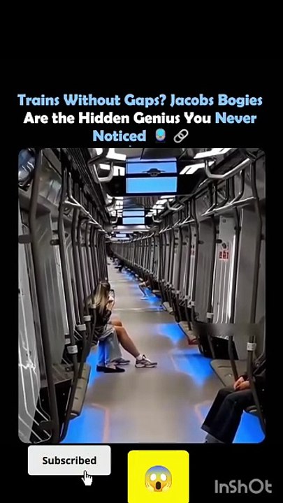 😱Trains Without Gaps_ The Hidden Genius of Jacobs Bogies Explained! 🚅#science#technology#viral#short