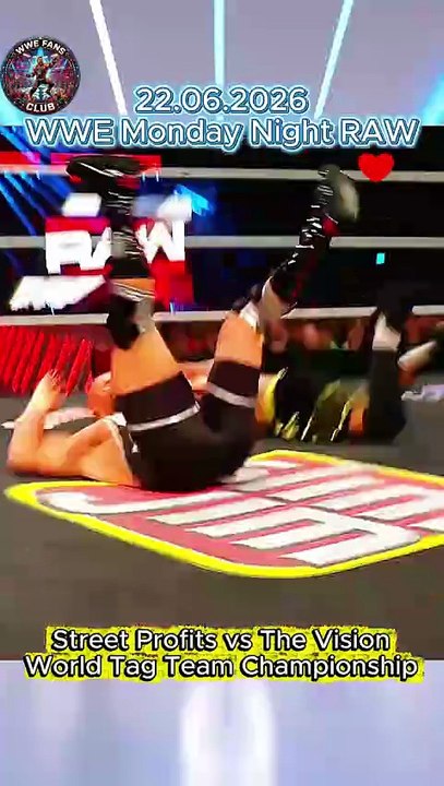 WWE Raw Highlights: Street Profits vs The Vision World Tag Team Title Match (Shocking Ending!)