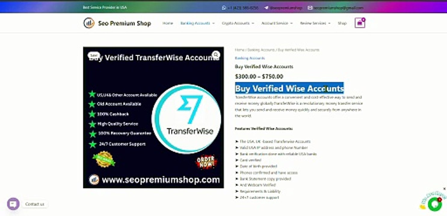 Purchase Verified Wise (TransferWise) Accounts for ...