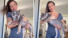 Karol Rosalin shows her almost four-month-old dog in video: “Look how big Lolita is”