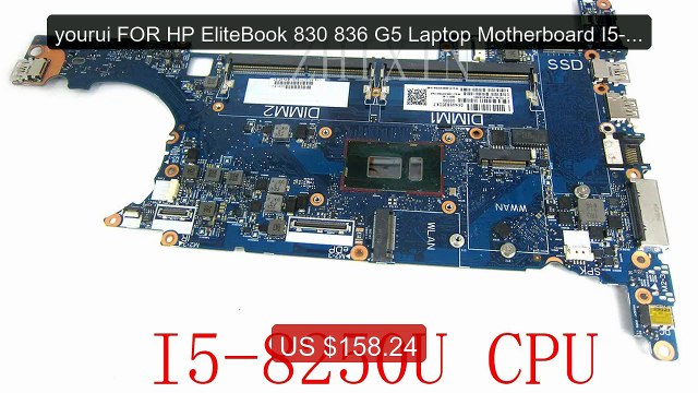 yourui FOR HP EliteBook 830 836 G5 Laptop Motherboard I5-8250U... Hot Deal 2026 | Limited Offer!