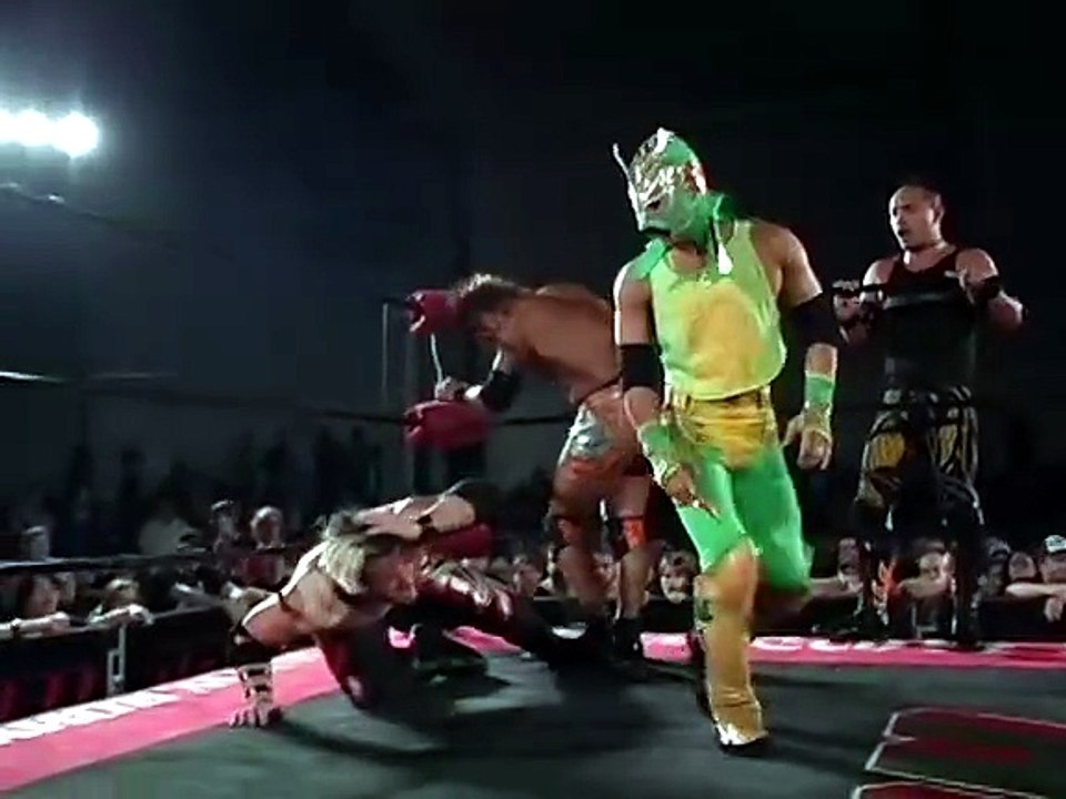 [ROH] Alex Shelley, Jimmy Rave & Masato Yoshino vs. Dragon Kid, Genki Horiguchi & Ryo Saito (4/1/2006)