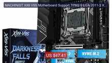 MACHINIST X99 V9S Motherboard Support TPM2.0 LGA 2011-3 Xeo... -- Top Pick 2026 | Unbeatable Price!