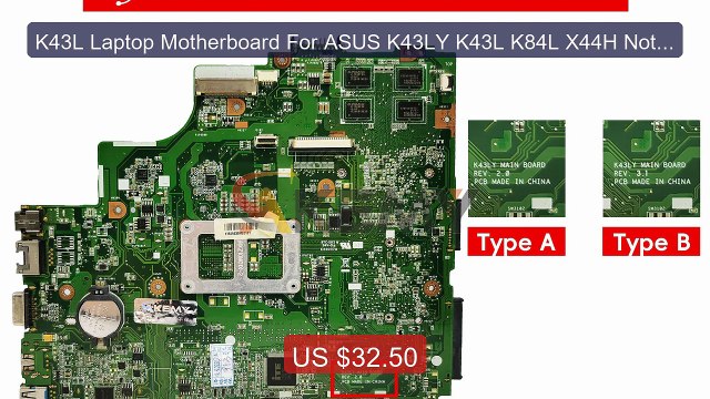 K43L Laptop Motherboard For ASUS K43LY K43L K84L X44H Noteb... Top Pick 2026 | Unbeatable Price!