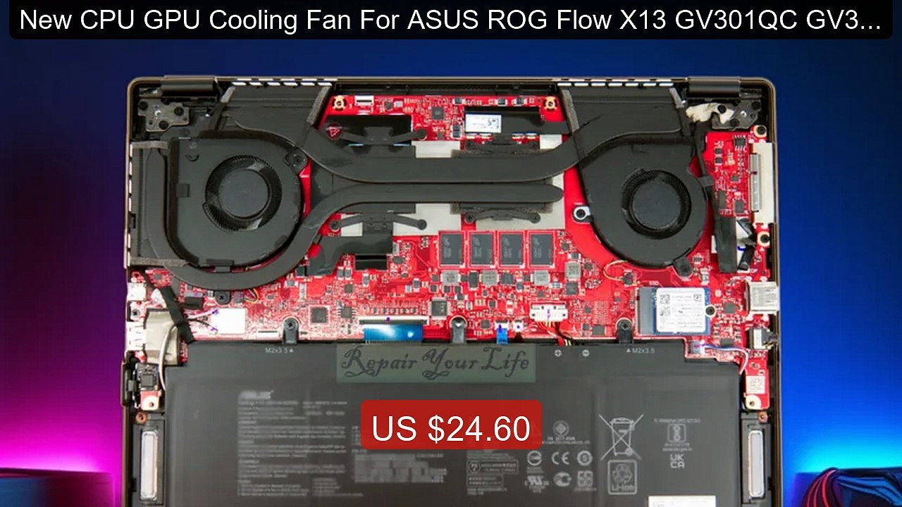 New CPU GPU Cooling Fan For ASUS ROG Flow X13 GV301QC GV301QE GV30... -- Best Deal 2026 | Shop Now!