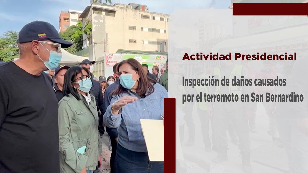 Presidenta (E) constata daños causados por el terremoto en la parroquia San Bernardino