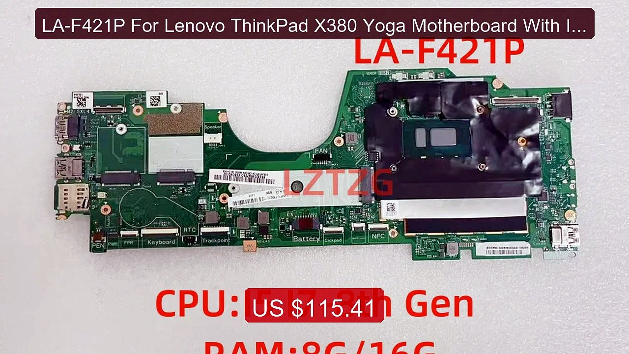 LA-F421P For Lenovo ThinkPad X380 Yoga Motherboard With I5 I7-... -- Hot Deal 2026 | Limited Offer!