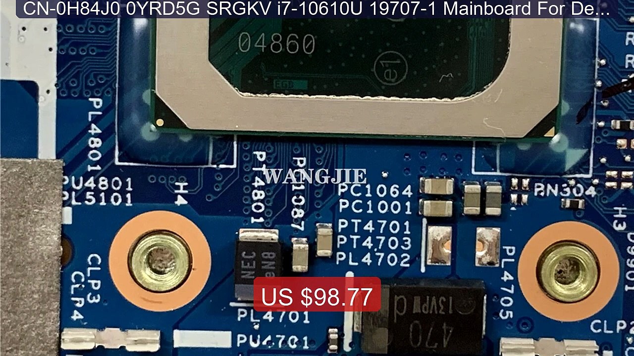 CN-0H84J0 0YRD5G SRGKV i7-10610U 19707-1 Mainboard For Dell Latitu... -- Best Deal 2026 | Shop Now!