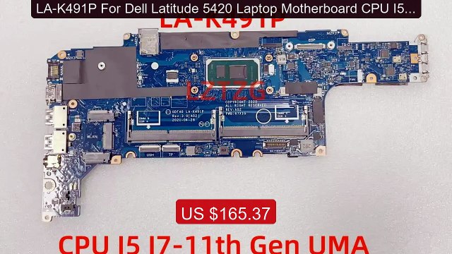 LA-K491P For Dell Latitude 5420 Laptop Motherboard CPU I5 I7-1... Best Buy 2026 | Great Quality!