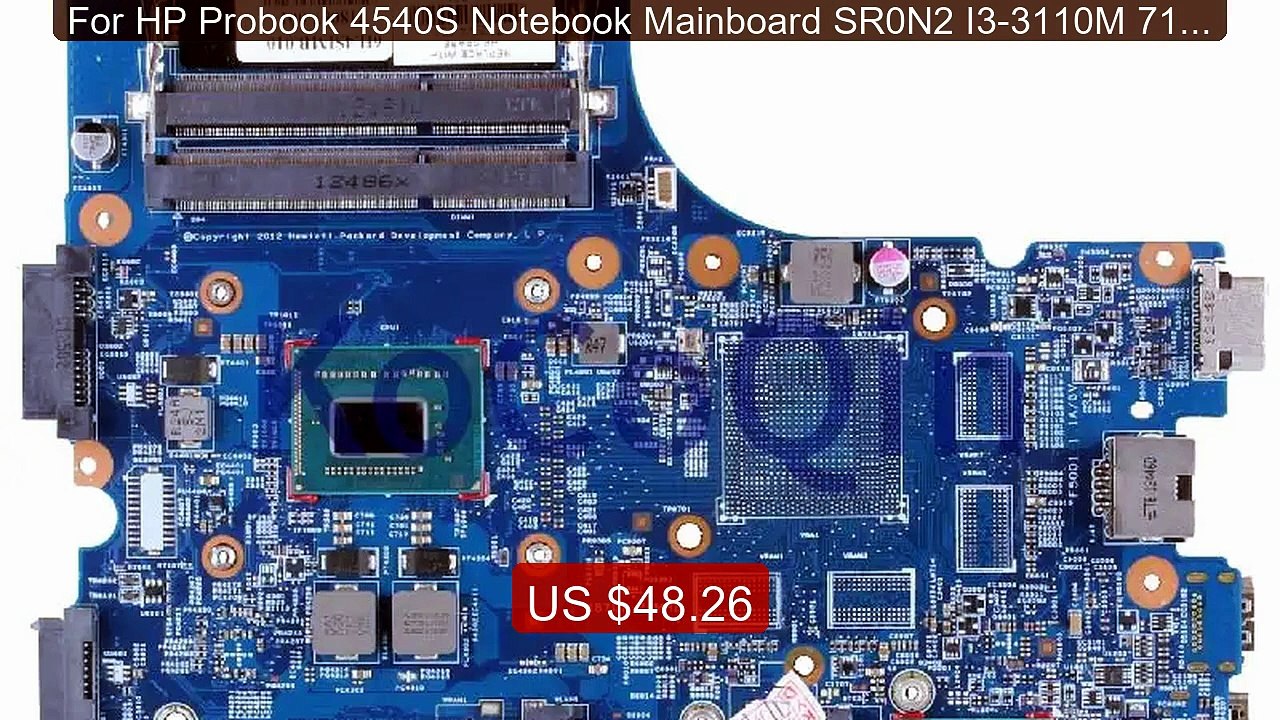 For HP Probook 4540S Notebook Mainboard SR0N2 I3-3110M 712921-001 ... -- Best Deal 2026 | Shop Now!
