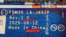 LA-J442P For HP Elitebook X360 1030 1040 G7 Laptop Motherboar... -- Amazing Value 2026 | Must Have!