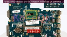 For LENOVO Ideapad B40-70 Notebook Mainboard LA-B092P i3 i5 4... -- Amazing Value 2026 | Must Have!