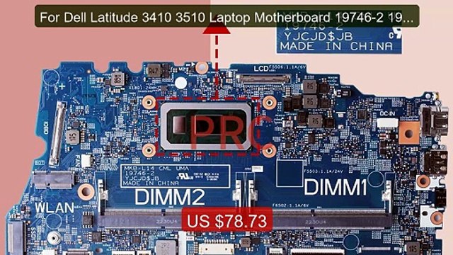 For Dell Latitude 3410 3510 Laptop Motherboard 19746-2 19746 ... Amazing Value 2026 | Must Have!
