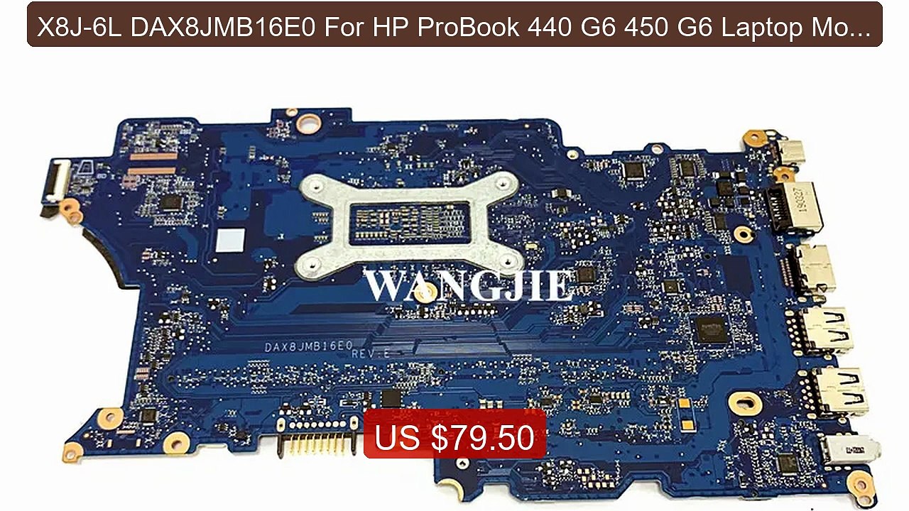 X8J-6L DAX8JMB16E0 For HP ProBook 440 G6 450 G6 Laptop Motherb... -- Hot Deal 2026 | Limited Offer!