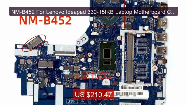NM-B452 For Lenovo Ideapad 330-15IKB Laptop Motherboard CPU I7... Hot Deal 2026 | Limited Offer!