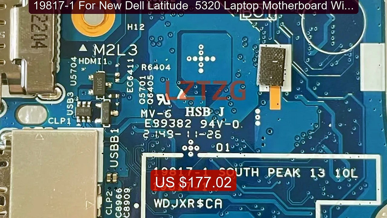 19817-1 For New Dell Latitude  5320 Laptop Motherboard With I... -- Amazing Value 2026 | Must Have!