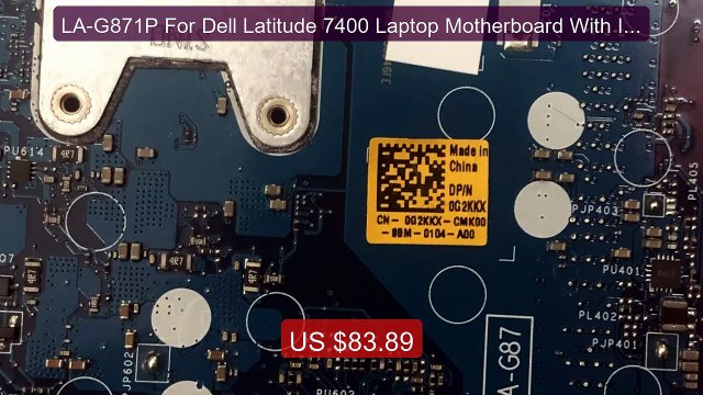 LA-G871P For Dell Latitude 7400 Laptop Motherboard With I5-... Top Pick 2026 | Unbeatable Price!
