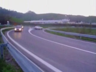 BMW Drifting on Highway