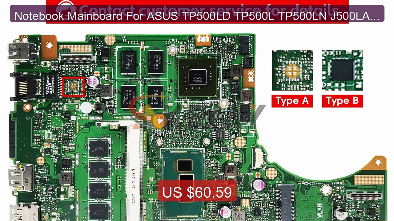 Notebook Mainboard For ASUS TP500LD TP500L TP500LN J500LA TP50... -- Hot Deal 2026 | Limited Offer!