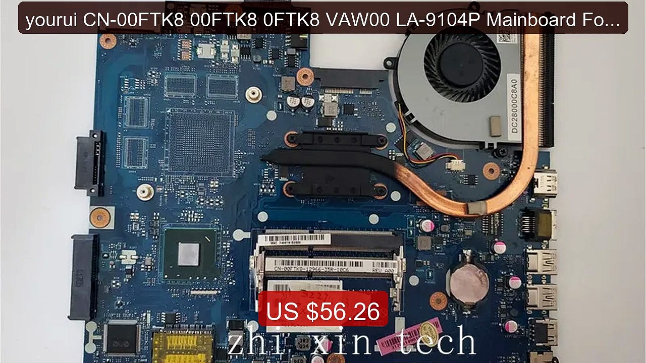 yourui CN-00FTK8 00FTK8 0FTK8 VAW00 LA-9104P Mainboard For De... -- Amazing Value 2026 | Must Have!