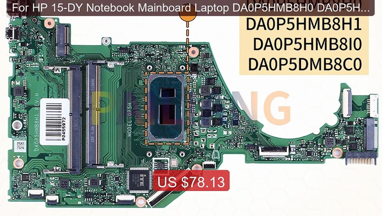For HP 15-DY Notebook Mainboard Laptop DA0P5HMB8H0 DA0P5HMB8H1 DA0... -- Best Deal 2026 | Shop Now!
