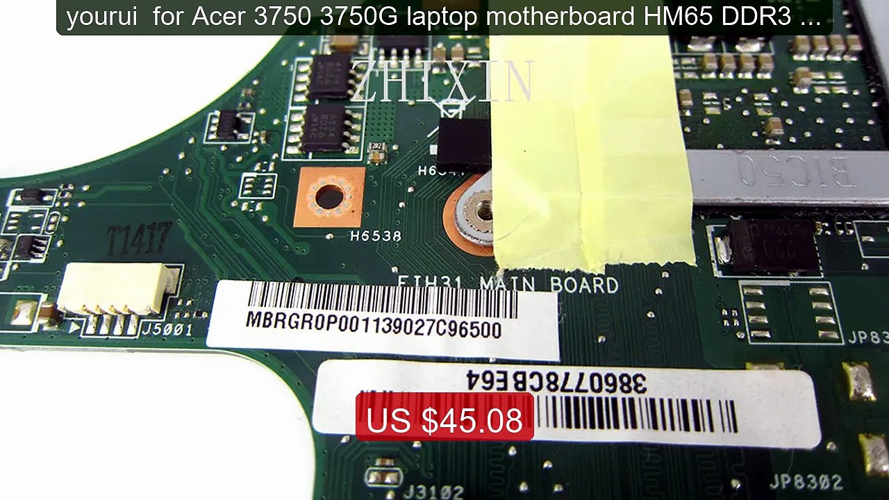 yourui  for Acer 3750 3750G laptop motherboard HM65 DDR3 EIH3... -- Amazing Value 2026 | Must Have!