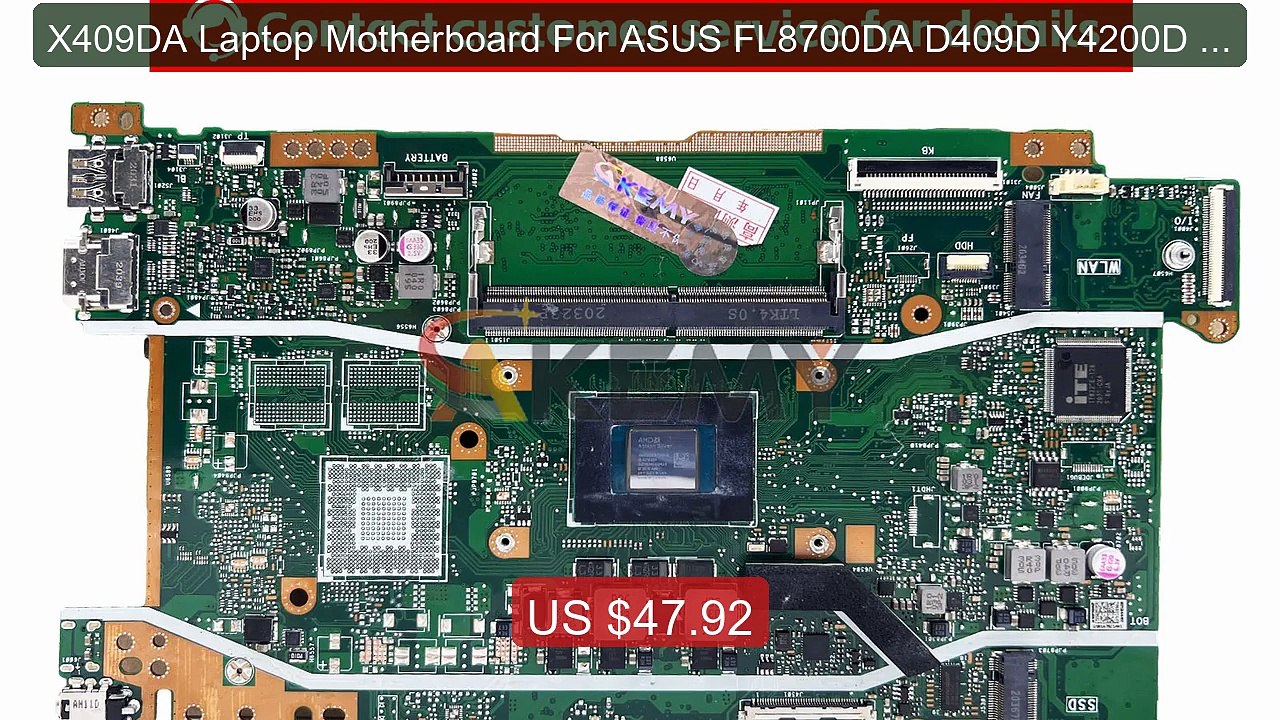 X409DA Laptop Motherboard For ASUS FL8700DA D409D Y4200D D509D... -- Best Buy 2026 | Great Quality!