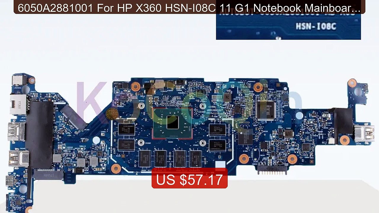 6050A2881001 For HP X360 HSN-I08C 11 G1 Notebook Mainboard 917... -- Best Buy 2026 | Great Quality!
