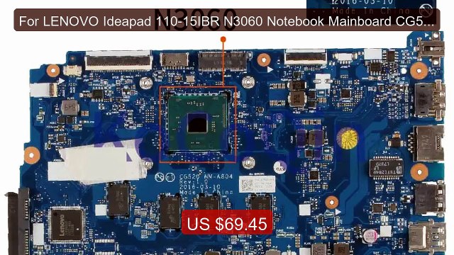 For LENOVO Ideapad 110-15IBR N3060 Notebook Mainboard CG520 NM-A804... Top Rated 2026 | Buy Now!