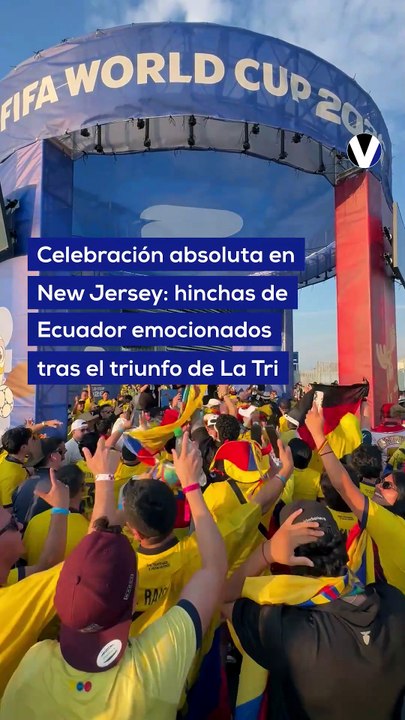Celebración absoluta en New Jersey: hinchas de Ecuador emocionados tras el triunfo de La Tri