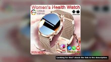 New Women Smart Watch 1.32"AMOLED Full Touch Screen Bluetooth Call Blood Pressure IP68 Waterproof NF