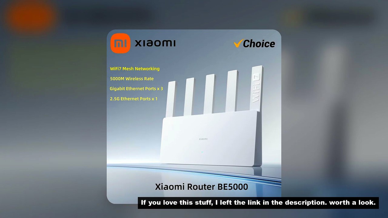 XIAOMI Router BE5000 WiFi 7 5011Mbps 2.5GHz Network Port 512MB Memory Dual Broadband Access Network