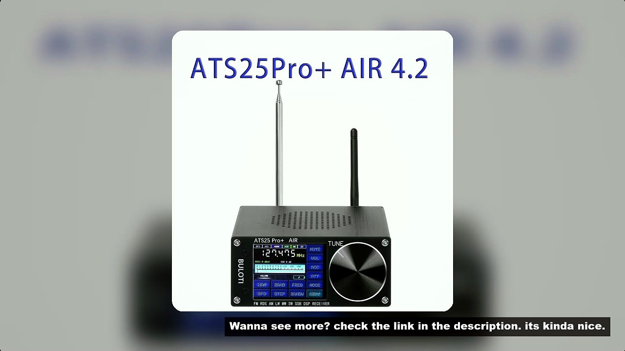 ATS25 Pro+ AIR 118Mhz-135.975Mhz Bluetooth version full radio receiver FM SW SSB MW LW firmware 4.2
