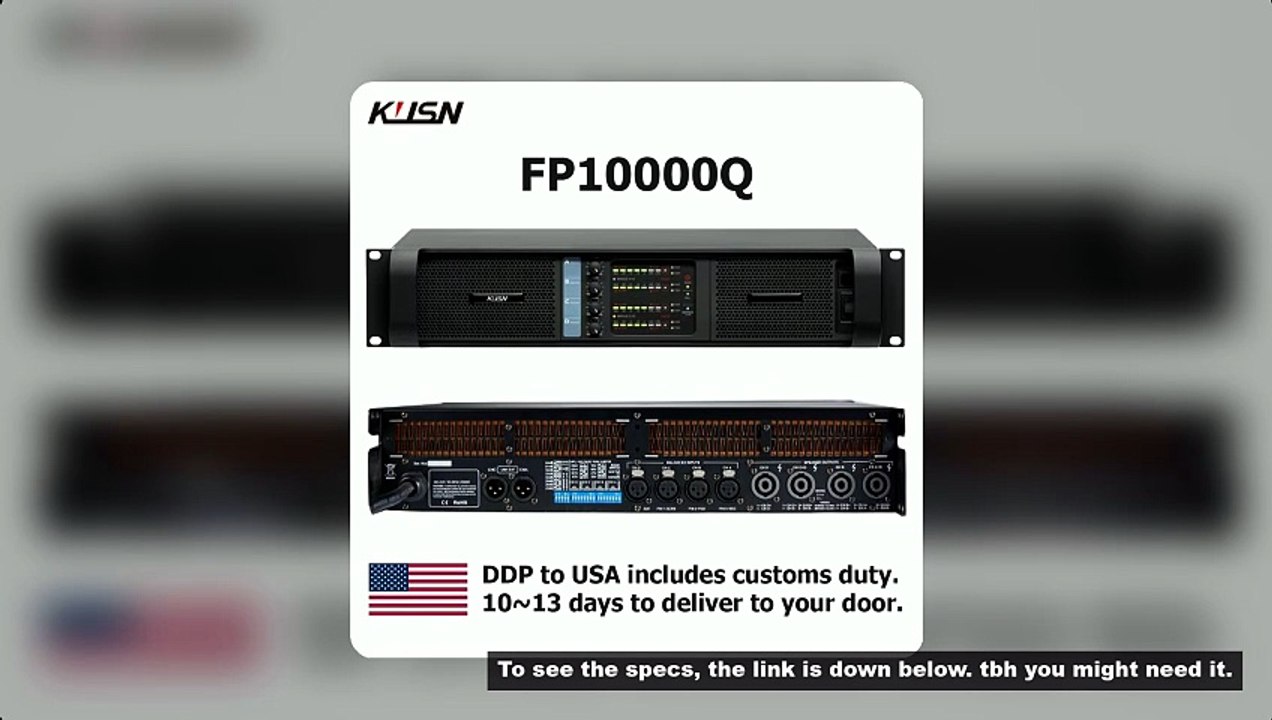 FP10000Q/FP20000Q 10000W RMS Professional Digital Amplifier 2500Wx4 FP 10000Q  2U High Power Amplifi