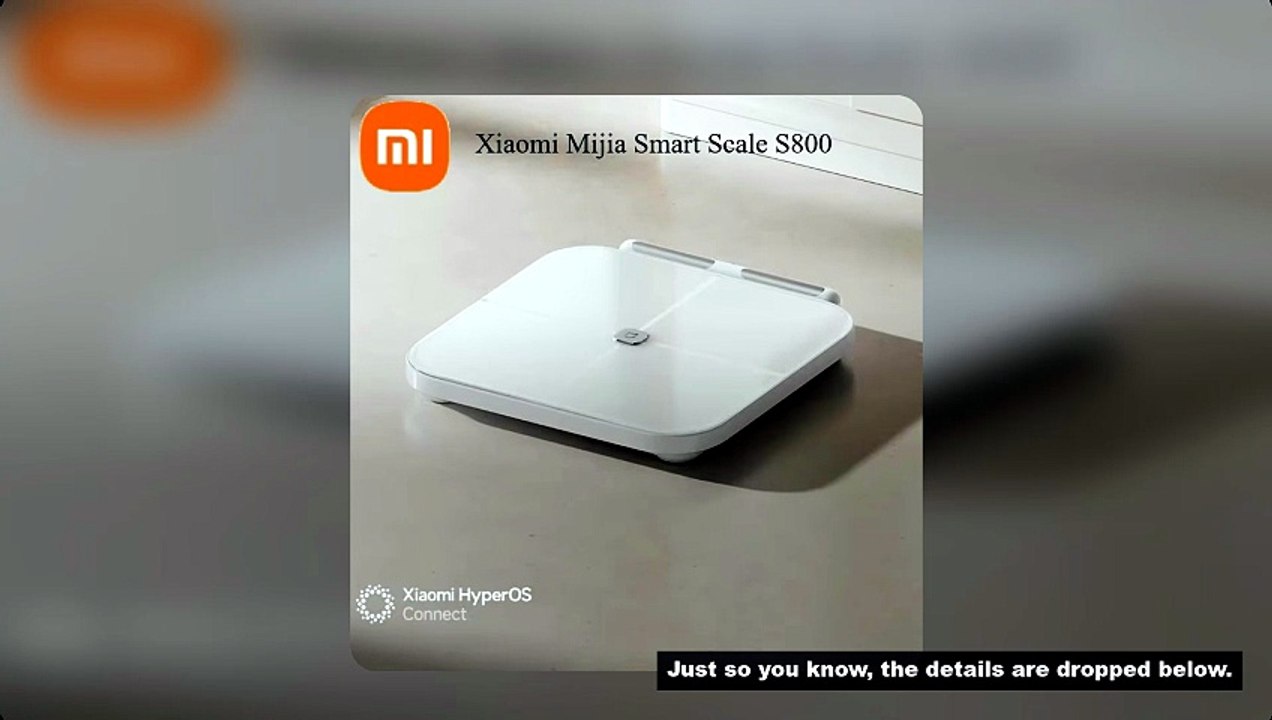 Xiaomi Mijia Smart Scale S800 8-Electrode Body Mi Fat Scale Bluetooth Dual-Frequency BIA Tempered Gl