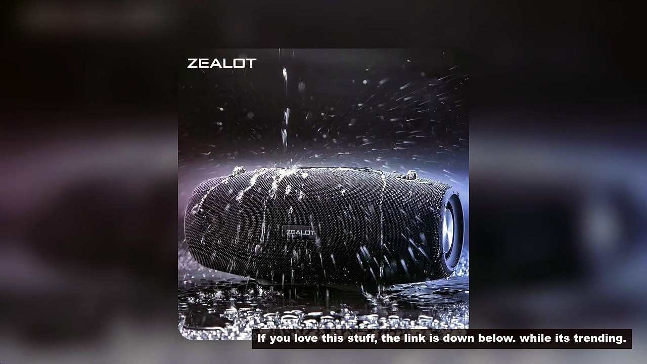 Zealot S67 Wireless Speaker WithShoulder Strap,Outdoor,Waterproof,Portable Speaker with Loud Stero a