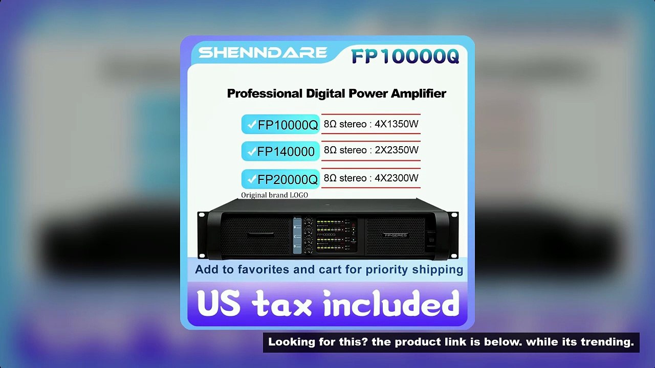 FP10000Q/FP20000Q Audio Power Amplifier 4 Channels 4x1350W 10000 Watts Live Show Professional Disco