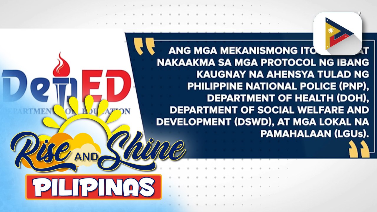 DepEd, mas hinigpitan pa ang seguridad sa mga paaralan | ulat ni Cleizl Pardilla