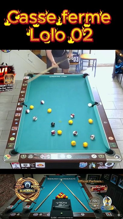 Casse ferme Lolo 02 #8ball #8pool #blackball #billard #ultimatepool #pourtoi #fyp #fluxshorts #reels
