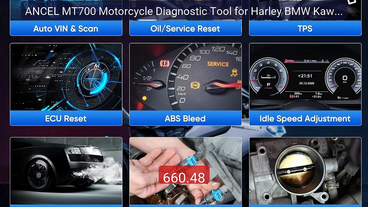 ANCEL MT700 Motorcycle Diagnostic Tool for Harley BMW Kawasaki... -- Best Buy 2026 | Great Quality!