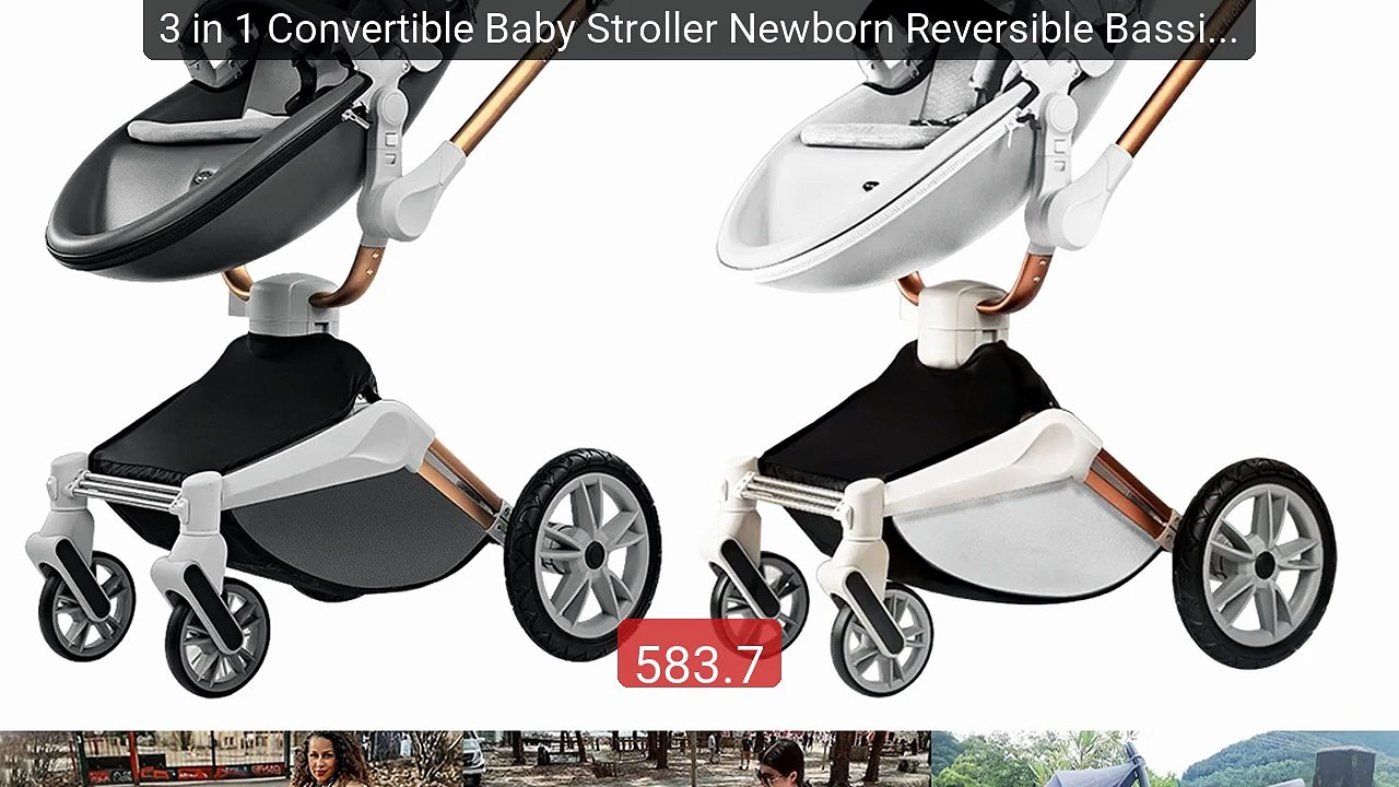3 in 1 Convertible Baby Stroller Newborn Reversible Bassinet Pram ... -- Best Deal 2026 | Shop Now!