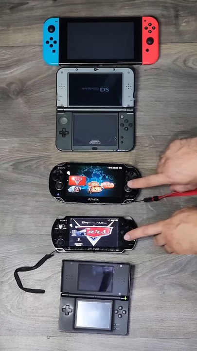 Cars DS vs PSP vs 3DS vs PS Vita vs Switch| Speed Test Comparison #shorts #3ds #switch #ds #vita