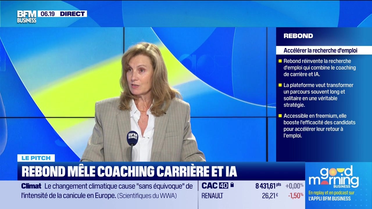 Le Pitch : Rebond propose un coach carrière IA - 26/06