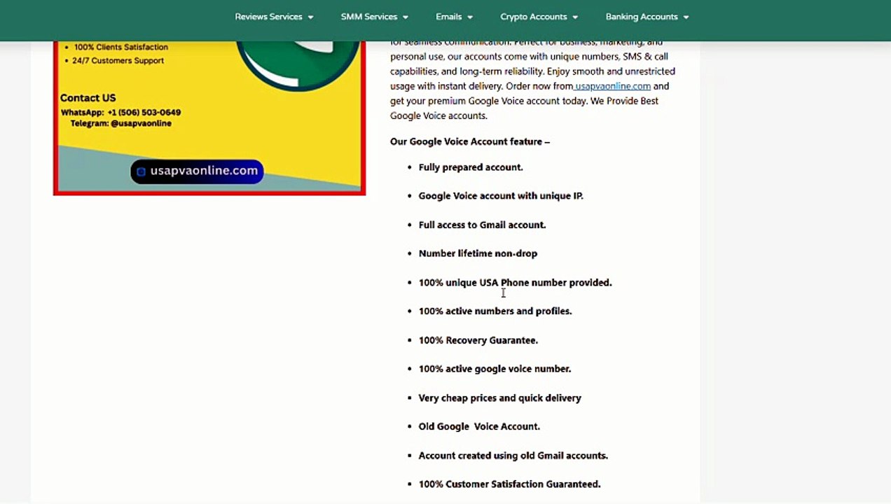 Top Place To Buying Google Voice account Fast