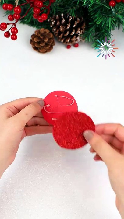 Adorable Santa inspired Christmas ornaments