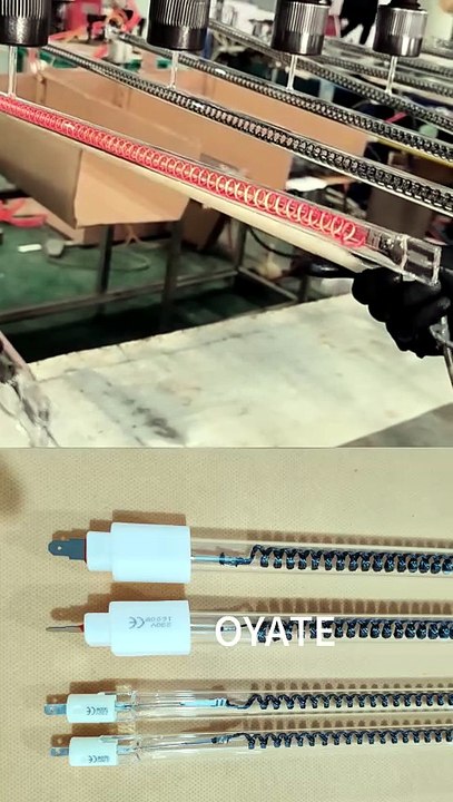 Custom quartz infrared heat lamp,  IR heat tube for industrial drying, curing, heating, CE RoHS certified factory supply