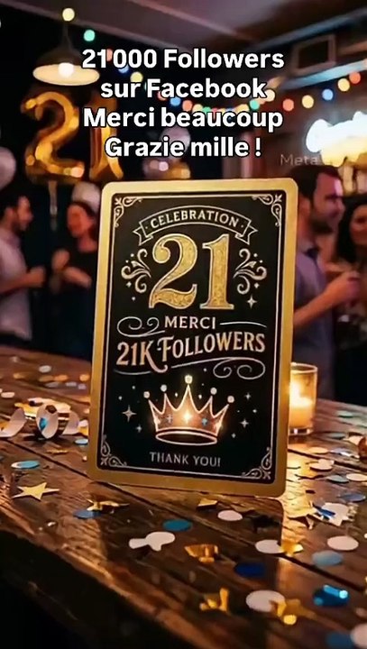 🔥 21 000 Followers sur Facebook le Vendredi 8 Mai 2026, merci beaucoup Grazie mille à vous tou.mp4